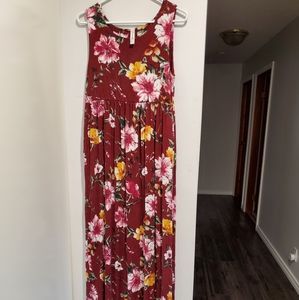 Large maternity maxi dress